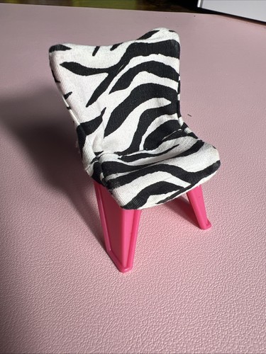 Doll chair zebra seat - zebra, elastic